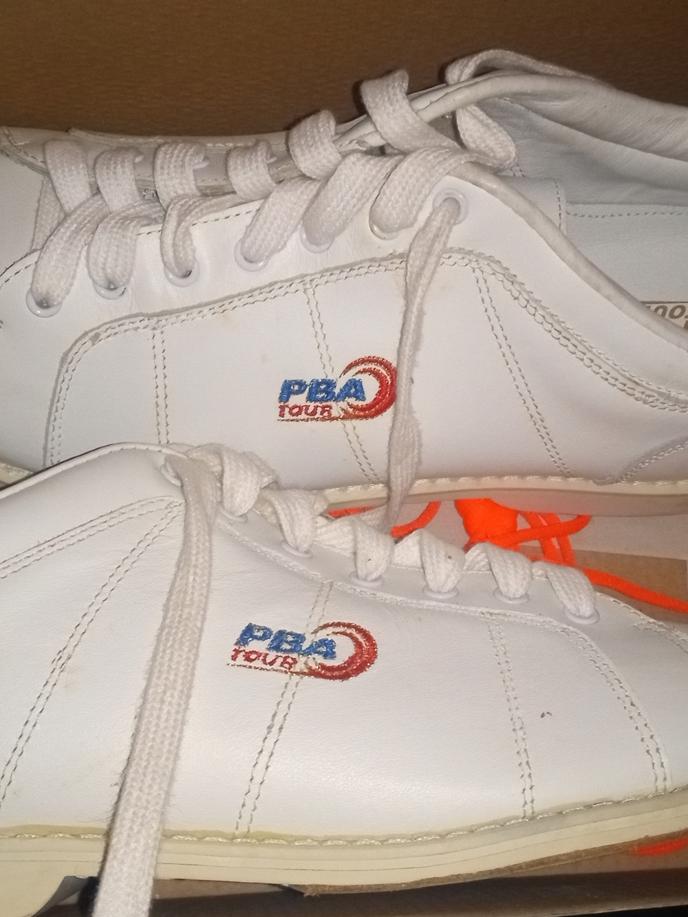 PBA Tour White Leather Bowling Shoes